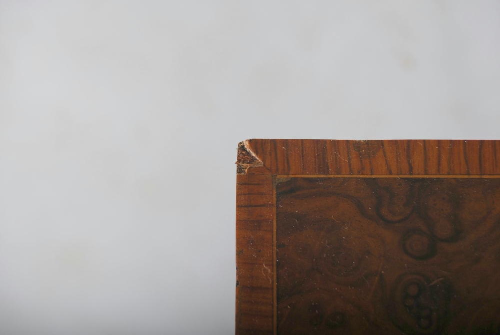 A Victorian walnut, marquetry and gilt metal mounted jardiniere stand and cover, the rectangular top - Image 4 of 7