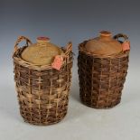Two stoneware Whisky flagon's, one David Leighton, Dundee, and one The Dundee Supply Co. Ltd,