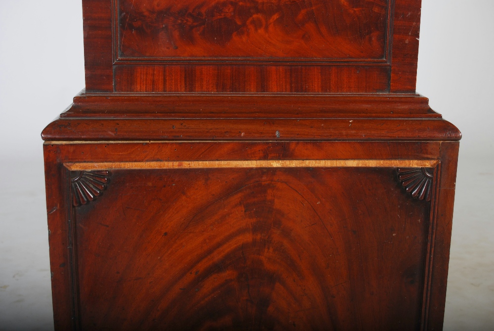 A 19th century mahogany longcase clock Dd. Greig PERTH, the 14" circular enamel dial with Roman - Image 5 of 9