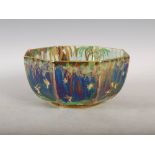 A Wedgwood Fairyland lustre octagonal shaped bowl decorated by Daisy Makeig-Jones, decorated with