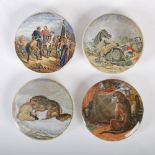 Four 19th century pot lids, to include; 'The Snow Drift', 'War', 'High Life' and 'Victor