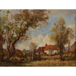 AR James Christie Prowett (fl.1892 d.1946) Thornhill oil on board, signed with initials lower right,
