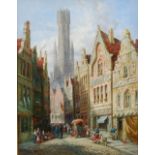 Henry Thomas Schafer (1854-1915) Bruges, Belgium oil on canvas, signed lower left and inscribed