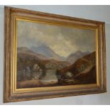 Arthur Perigal RSA RSW (1816-1884) "Isle of Skye" oil on canvas, inscribed on label verso 96.5cm x