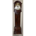 A George III mahogany longcase clock, Heny Sanderson, London, the brass dial with an 11¼ inch