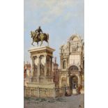 Antoinetta Brandeis (Czechoslovakian 1849-1910) The Equestrian Statue of Condottiere Bartolomeo