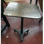 Small mahogany tripod table