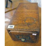 Old oak filing drawer