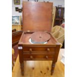 Victorian mahogany commode