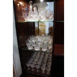 Large collection of cut glass