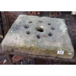 Old mill stone slab