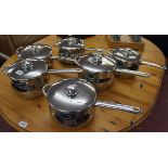 Set of 6 new 'Stellar' 1000 saucepans (retail £400)