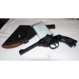 Webley & Scott .38 revolver with holster and deactivation certificate