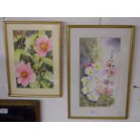 2 watercolours - Flowers by Julie Smithers