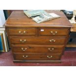 Pine chest of 2 over 3 drawers