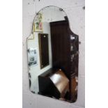 Bevelled glass retro wall mirror