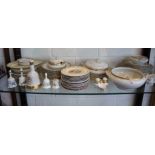 Large collection of assorted china to include Bunikins and Wade (whole shelf)