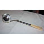 White metal ladle (possibly continental silver)