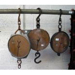 3 Salter hanging scales