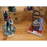 2 Capodimonte figurines