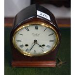 Reproduction mahogany mantle clock