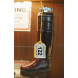 Novelty leather boot cigarette lighter