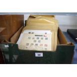 Large box of pre-war stamps