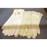 3 pairs of vintage ladies gloves