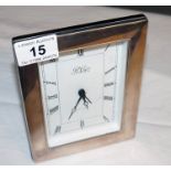 Silver mounted mantle clock