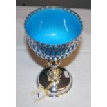 White metal chalice with liner