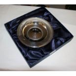 Boxed silver platter - Approx 345g