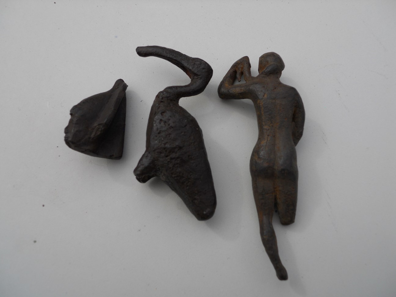 Collection of 12 early bronze figures etc - Image 7 of 7