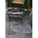 Old fire basket and grate