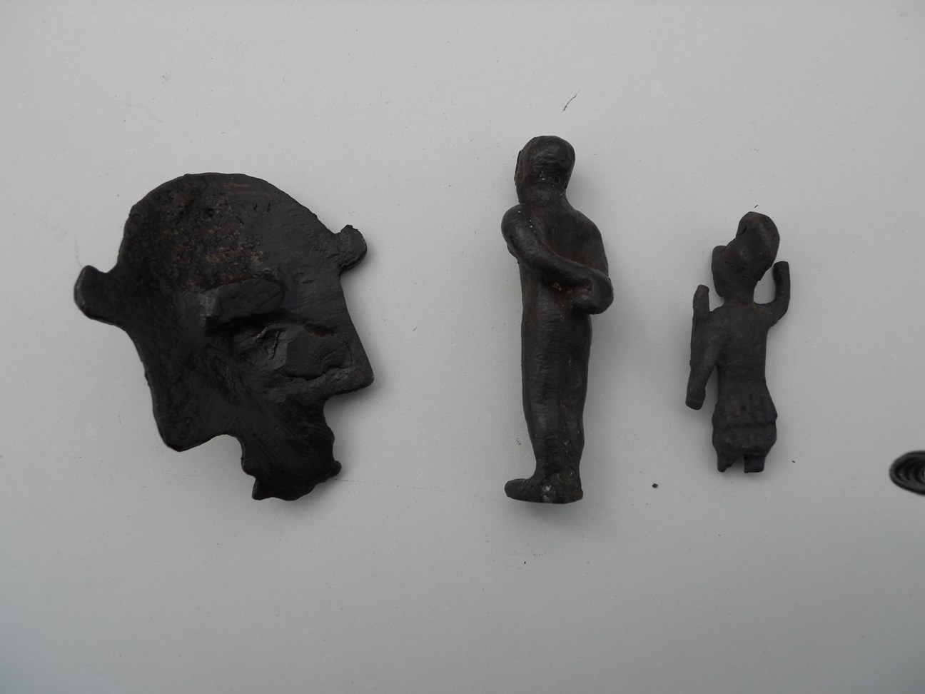 Collection of 12 early bronze figures etc - Image 4 of 7