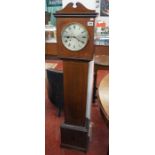 Mahogany and inlaid Grandmother clock