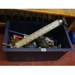 Box of assorted tools