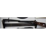 Old BSA air rifle with bayonet