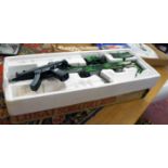 Model infantry rifle in box and another