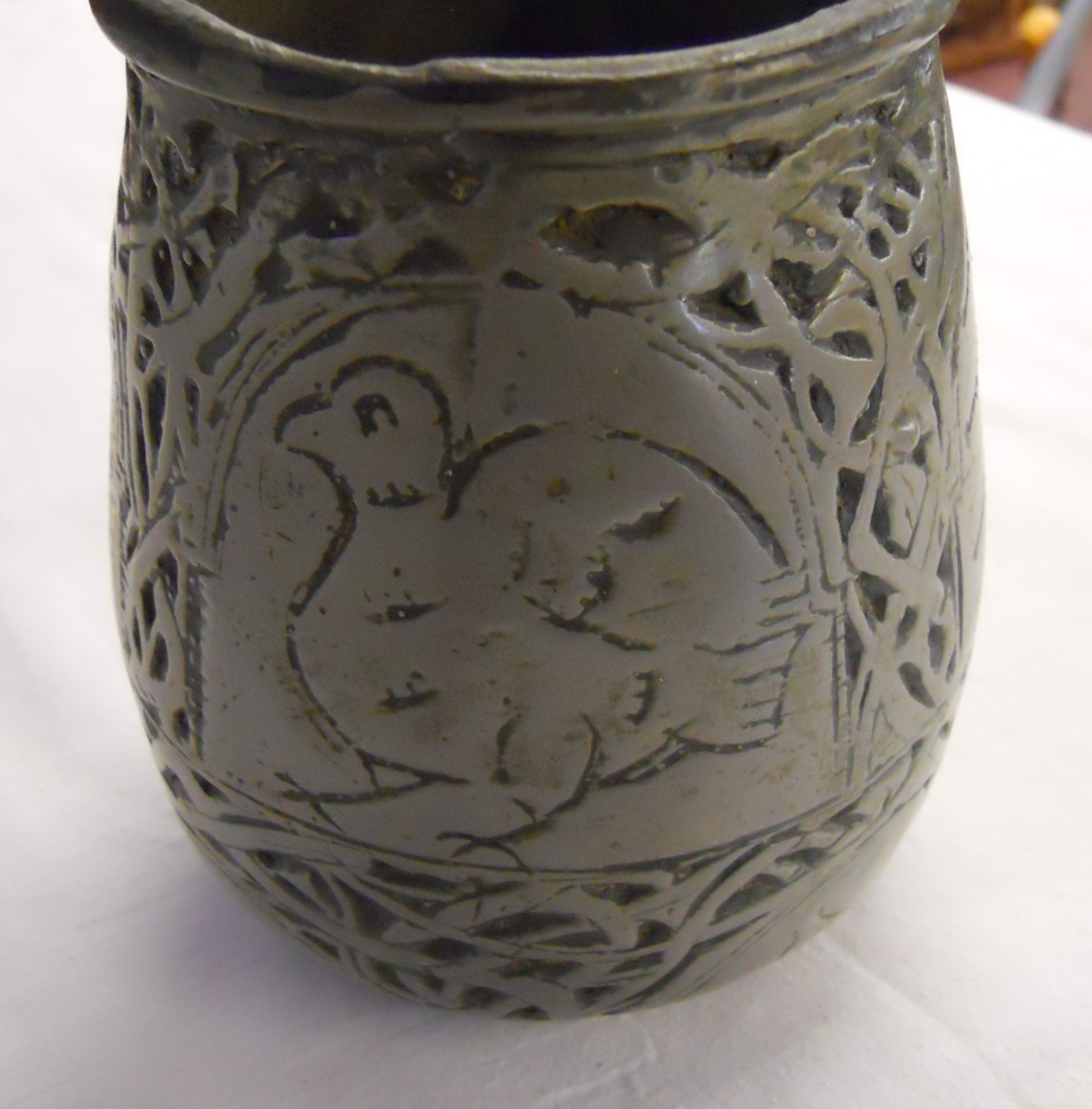 Interesting primitive English drinking cup A/F - Image 5 of 5