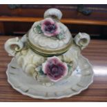 Capodimonte tureen with cover and tray