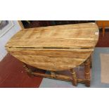 Heavy hardwood gateleg table