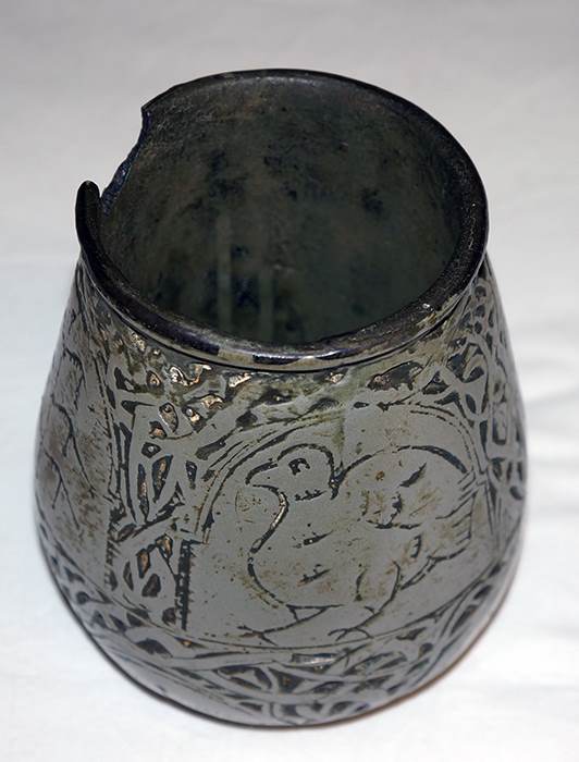 Interesting primitive English drinking cup A/F