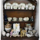 Contents of dresser to include Royal Worcester