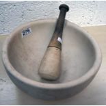 Old mortar and pestle