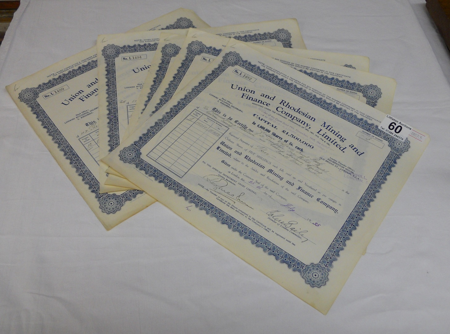 Collection of old share certificates - Image 3 of 9