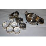 9 assorted pieces of hallmarked silver - approx 300g