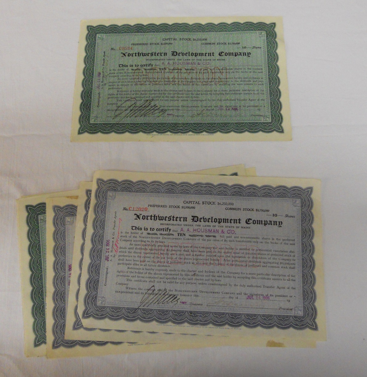 Collection of old share certificates - Image 6 of 9