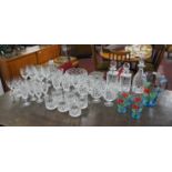 Large collection of cut glass