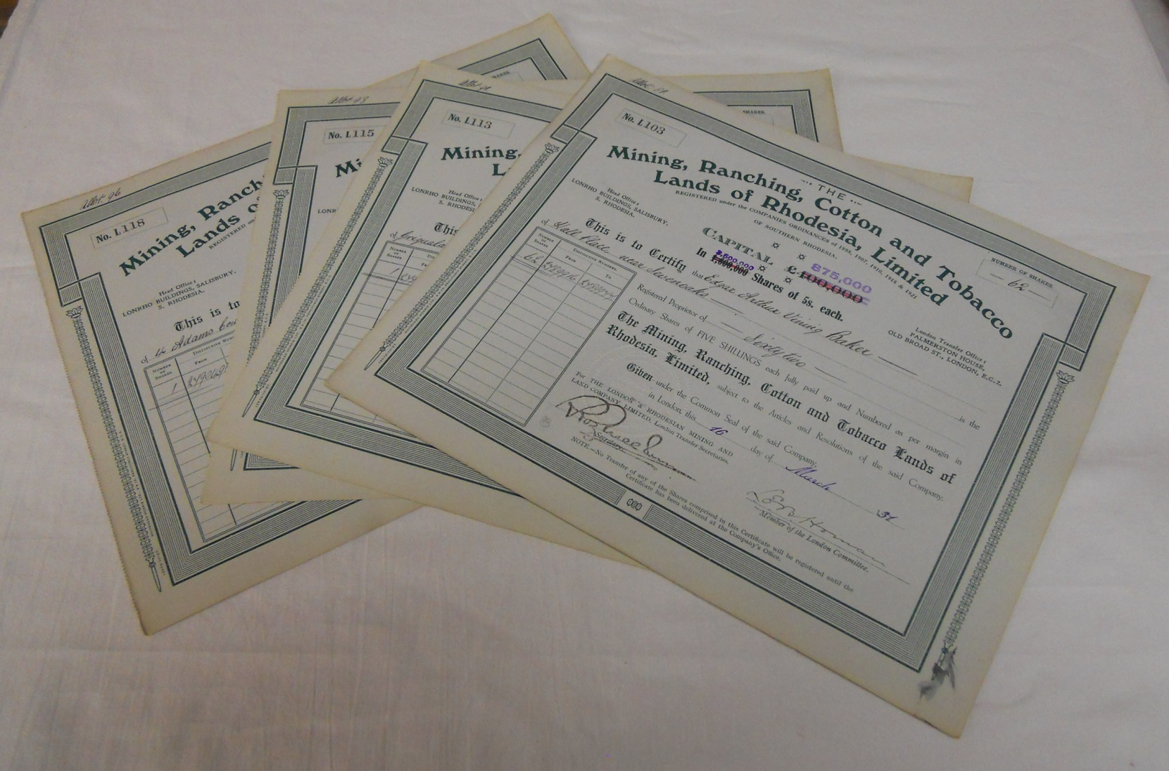 Collection of old share certificates - Image 4 of 9