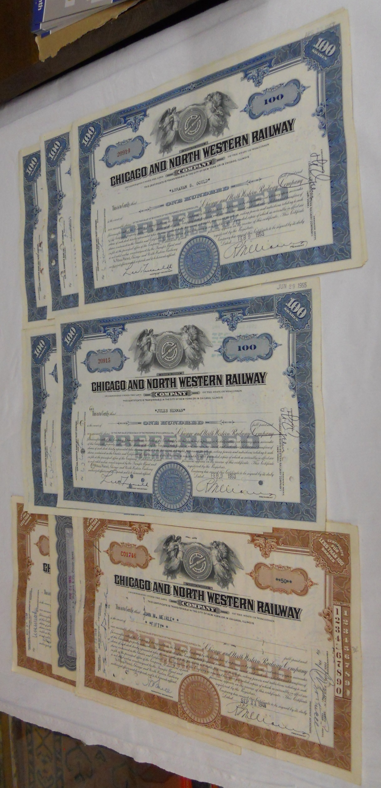 Collection of old share certificates - Image 5 of 9